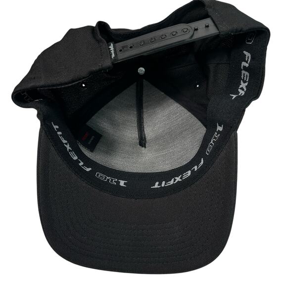 TravisMathew Magico Hat Black Gray Stripe Golf Flexfit Snapback Structured - Picture 8 of 9